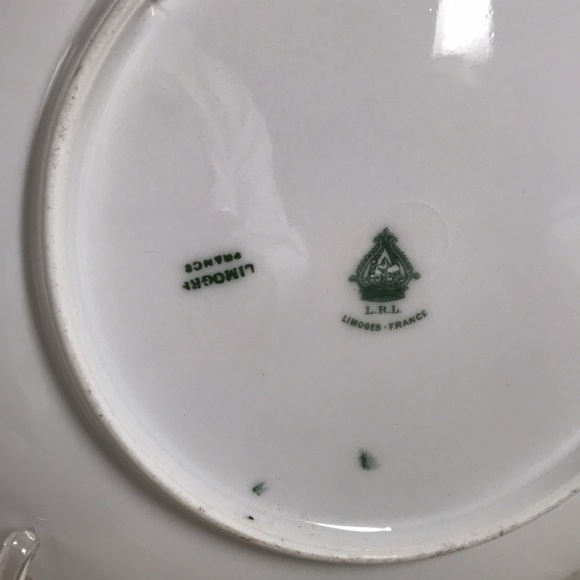 Antique LRL Limoges France plate Handpainted signed Lanoy marked - Picture 10 of 12